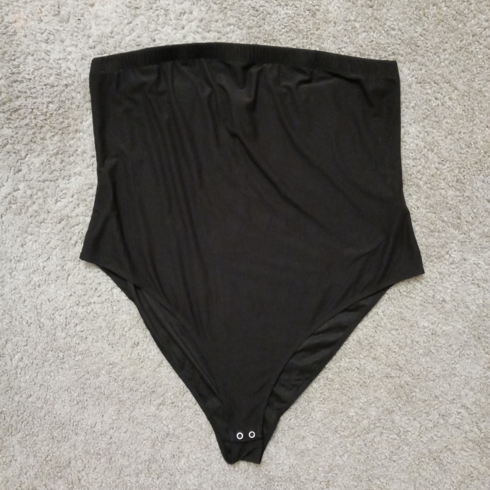 Plus tube top bodysuit